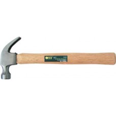FIT 44625 Молоток-гвоздодер, деревянная ручка 12 oz (25 мм)