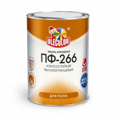 Эмаль Олеколор ПФ-266 для пола красно-коричневый 2...