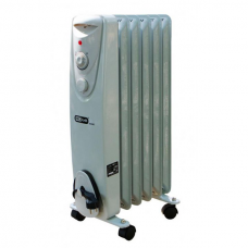PRORAB RC 1006 Безмасляный радиатор, 1000Вт, 6 секций, 2 режима работы, термостат, защита от падения